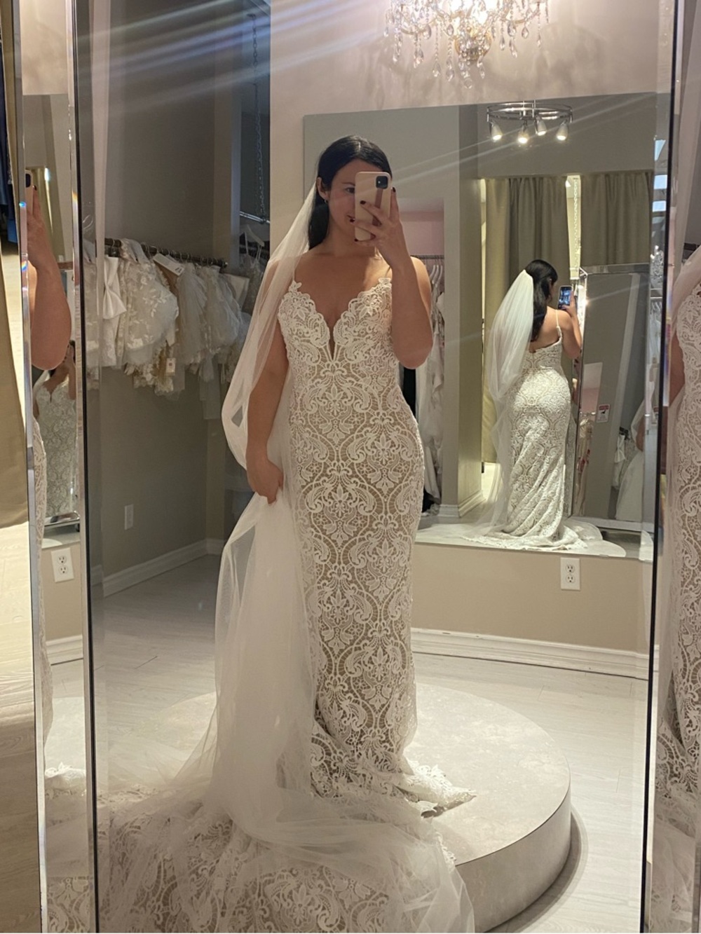 Lace Fit-and-Flare Bridal Gown Madi Lane, Arwen Dress - Ivory